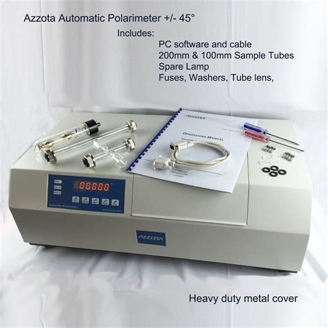 length of polarimeter sample tube|automatic polarimeter.